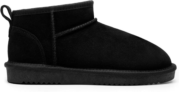 Cozy Fur-Lined Suede Ankle Boots for Women