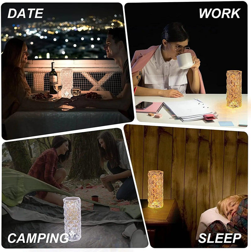 Diamond Crystal Touch Night Light - TRENDY TRON