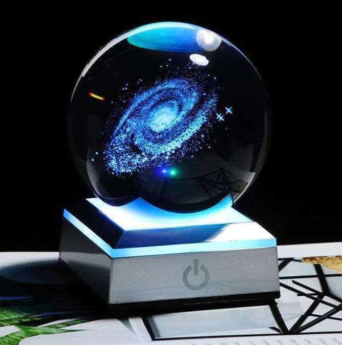 6/8cm Galaxy Miniature 3D Crystal Ball - TRENDY TRON