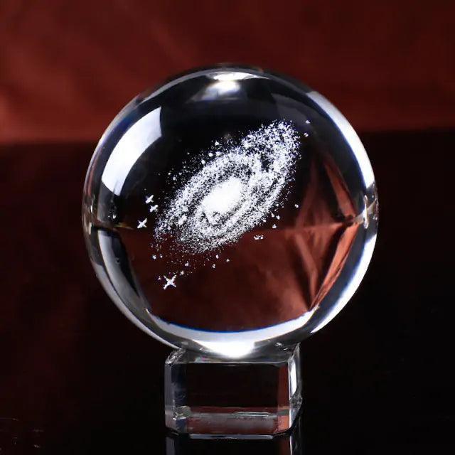 6/8cm Galaxy Miniature 3D Crystal Ball - TRENDY TRON
