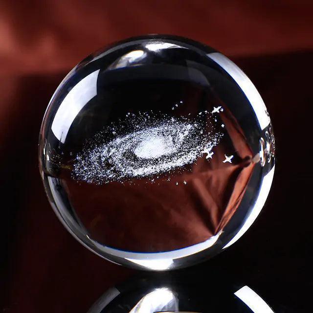 6/8cm Galaxy Miniature 3D Crystal Ball - TRENDY TRON
