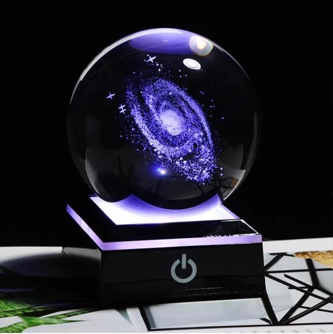 6/8cm Galaxy Miniature 3D Crystal Ball - TRENDY TRON