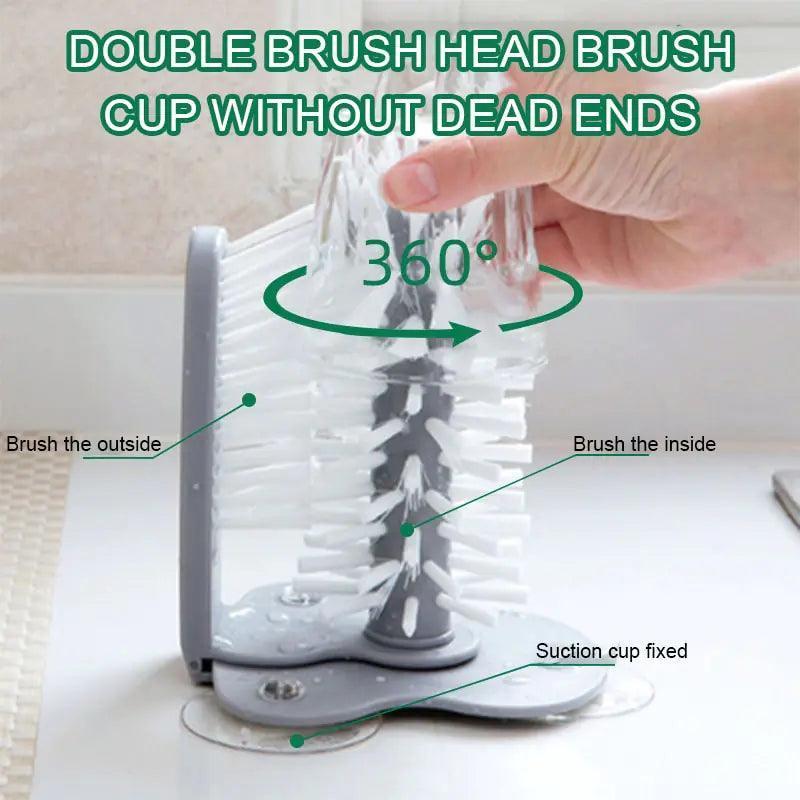 2 In 1 Cleaning Brush Cup Scrubber - TRENDY TRON