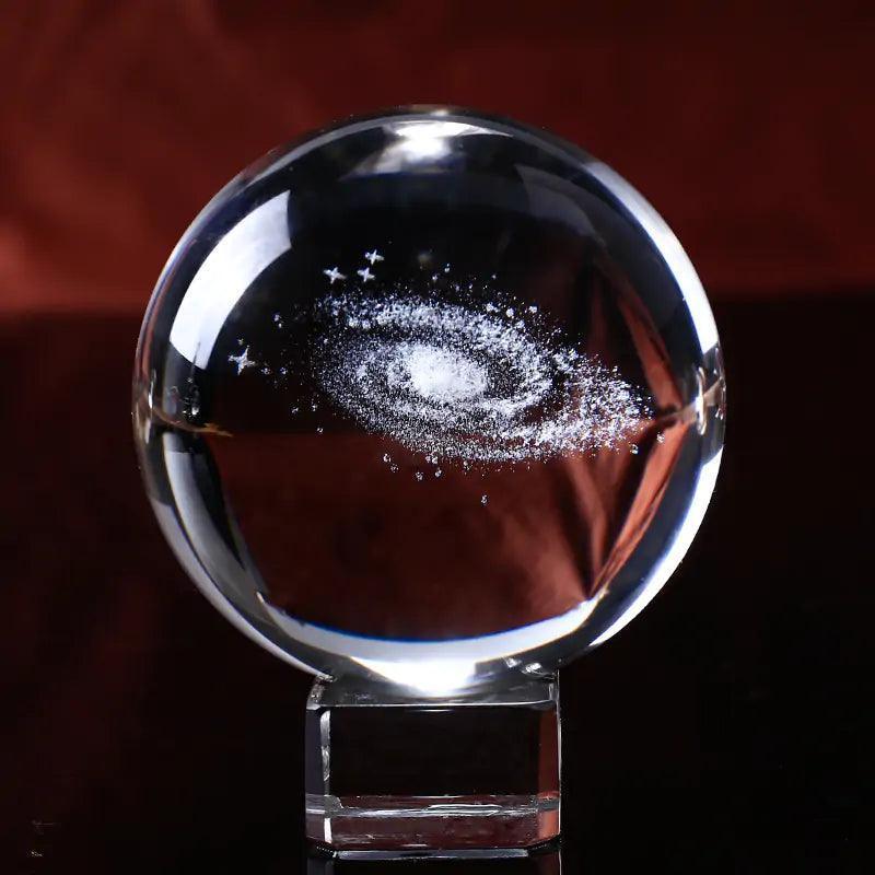 6/8cm Galaxy Miniature 3D Crystal Ball - TRENDY TRON