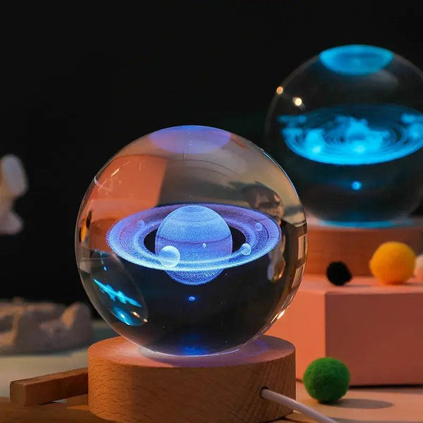 Crystal Night Ball with Base - TRENDY TRON